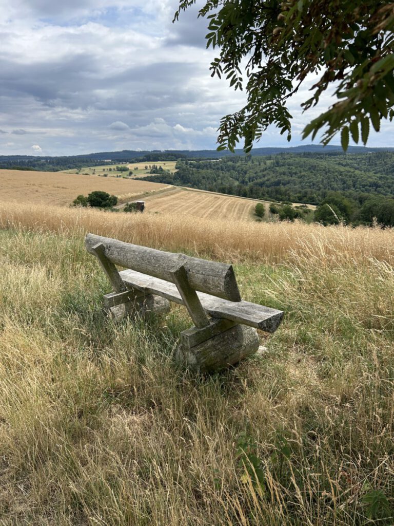 Schwälbchens Flug - Himmelsbank mit Ausblick