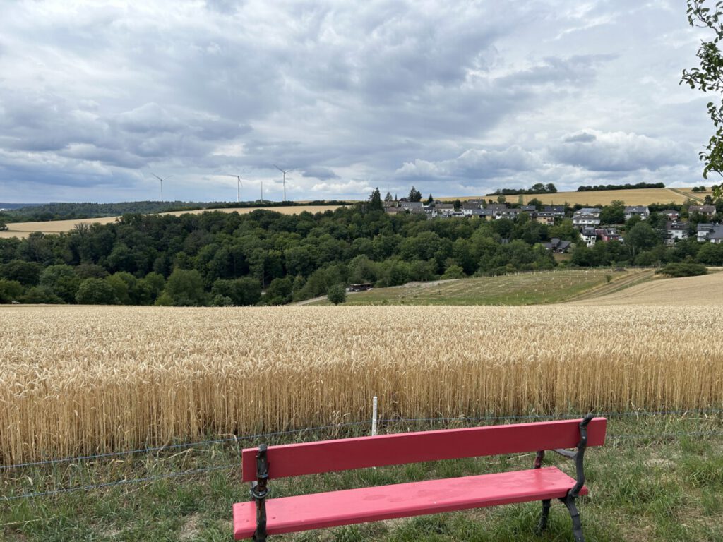 Schwälbchens Flug - Bank zum Rasten mit Ausblick